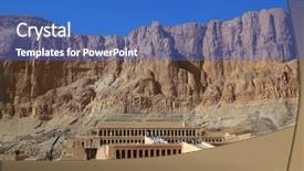  Presentation with ancient egypt - Amazing presentation having egyptian queen - famous ancient temple of hatshepsut backdrop and a  colored foreground