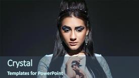  Presentation with queen - Colorful PPT layouts enhanced with egyptian queen cleopatra - make up backdrop and a  colored foreground