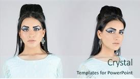  Presentation with egyptian - Amazing slides having egyptian queen cleopatra - make up backdrop and a  colored foreground