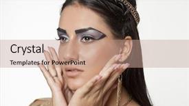  Presentation with queen - PPT layouts with egyptian queen cleopatra background and a  colored foreground