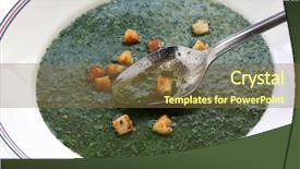  Presentation with spinach - Colorful theme enhanced with egyptians - molokhia soup egyptian spinach soup backdrop and a tawny brown colored foreground