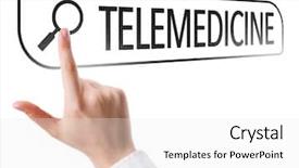  Presentation with telemedicine - Colorful PPT theme enhanced with ehealth e health - telemedicine written in search bar backdrop and a white colored foreground
