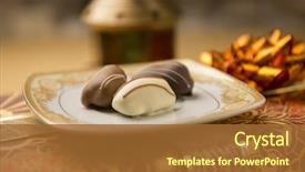  Presentation with ramadan - PPT theme enhanced with eid - close of date chocolate background and a red colored foreground