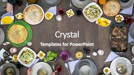  Presentation with eid - Slide deck enhanced with eid - copy space of top view background and a gray colored foreground