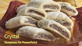  Presentation with moroccan - Amazing PPT layouts having eid al fitr - traditional moroccan makrout date cookies backdrop and a  colored foreground