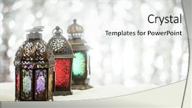  Presentation with silver christmas - Presentation design featuring eid and christmas theme background background and a sky blue colored foreground