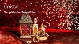  Presentation with eid - Audience pleasing presentation design consisting of eid and ramadan theme background backdrop and a tawny brown colored foreground