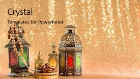  Presentation with eid - Audience pleasing slide deck consisting of eid and ramadan theme background backdrop and a yellow colored foreground