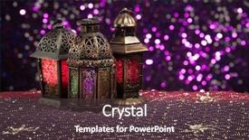  Presentation with eid - PPT theme consisting of eid and ramadan theme images background and a tawny brown colored foreground