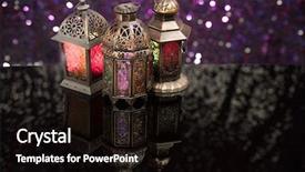  Presentation with lanterns - Colorful theme enhanced with eid and ramadan theme images backdrop and a black colored foreground
