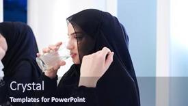  Presentation with eid mubarak - Colorful PPT layouts enhanced with eid-mubarak-muslim-family-having backdrop and a wine colored foreground