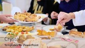  Presentation with eid mubarak - Amazing slides having eid-mubarak-muslim-family-having backdrop and a coral colored foreground