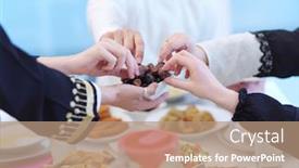  Presentation with eid mubarak - Beautiful presentation featuring eid-mubarak-muslim-family-having backdrop and a coral colored foreground