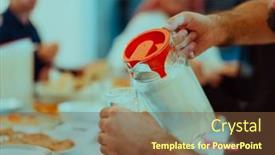  Presentation with feasting - Presentation with eid-mubarak-muslim-family-having background and a tawny brown colored foreground