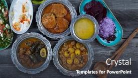  Presentation with eid mubarak - PPT theme consisting of eid-mubarak-traditional-ramadan-iftar background and a dark gray colored foreground