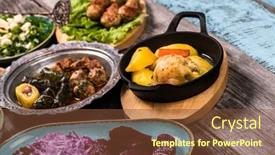  Presentation with eid mubarak - Slide deck consisting of eid-mubarak-traditional-ramadan-iftar background and a tawny brown colored foreground