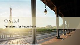  Presentation with eiffel tower paris france - Slide deck having eiffel-tower-from-bir-hakeim background and a lemonade colored foreground