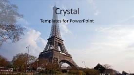 Presentation with eiffel tower paris france - Amazing theme having eiffel tower garden in paris backdrop and a light blue colored foreground