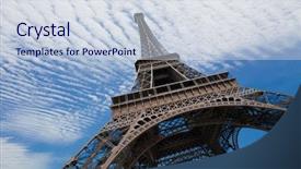  Presentation with romance - Cool new PPT theme with eiffel tower in paris backdrop and a  colored foreground