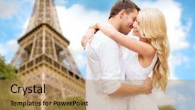 Presentation with love romance - Amazing slide set having eiffel tower in paris backdrop and a coral colored foreground
