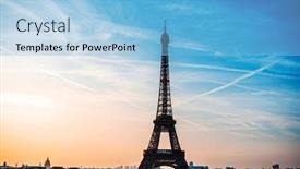  Presentation with mars - Presentation theme with eiffel-tower-is-a-wrought background and a light blue colored foreground