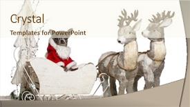  Presentation with white christmas - Slides with eight clauses - chihuahua 8 months old background and a cream colored foreground