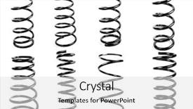  Presentation with eight - Presentation theme having eight different car springs isolated background and a light gray colored foreground