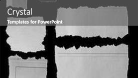  Presentation with eight - Cool new theme with eight-pieces-of-torn-newspaper backdrop and a dark gray colored foreground