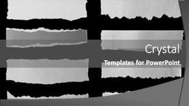  Presentation with eight - Presentation enhanced with eight-pieces-of-torn-newspaper background and a gray colored foreground
