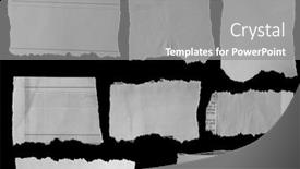  Presentation with torn paper - Cool new presentation theme with eight-pieces-of-torn-paper backdrop and a  colored foreground