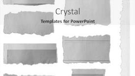  Presentation with torn paper - Colorful PPT theme enhanced with eight-pieces-of-torn-paper backdrop and a light gray colored foreground