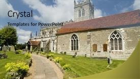  Presentation with england - Presentation theme enhanced with eighth century saxon church background and a light blue colored foreground