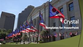  Presentation with statehouse - Cool new PPT layouts with eighty eight state of ohio backdrop and a dark gray colored foreground