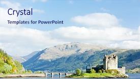  Presentation with scotland - Amazing theme having eilean donan castle loch duich scotland backdrop and a sky blue colored foreground