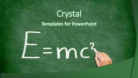  Presentation with physics science - Amazing presentation theme having einstein - e mc physics science formula backdrop and a ocean colored foreground