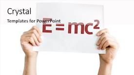 Presentation with einstein - Presentation theme with einstein - e mc2 card isolated background and a white colored foreground