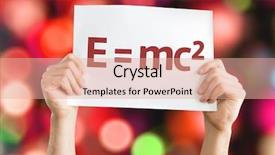  Presentation with lights - Slide set consisting of einstein - e mc2 card with colorful background and a coral colored foreground