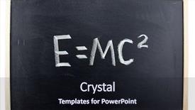  Presentation with chalk - PPT theme featuring einstein - formula written in chalk background and a wine colored foreground