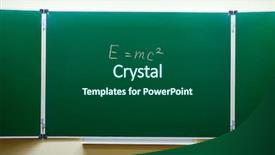  Presentation with einstein - Presentation theme having einstein - mass-energy equivalence formula background and a ocean colored foreground