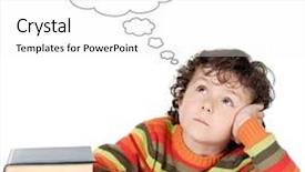  Presentation with student - Theme enhanced with einstein - pensive beautiful student isolated background and a white colored foreground