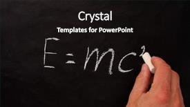  Presentation with well - Audience pleasing slides consisting of einstein - well-known physical formula backdrop and a black colored foreground