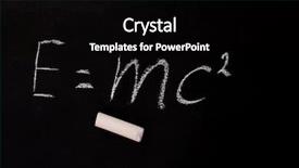  Presentation with einstein - Beautiful slide set featuring einstein - well-known physical formula backdrop and a black colored foreground