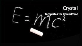  Presentation with physical theraphist - PPT layouts consisting of einstein - well-known physical formula background and a black colored foreground
