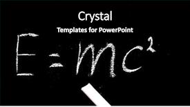  Presentation with einstein - Amazing presentation theme having einstein - well-known physical formula backdrop and a black colored foreground