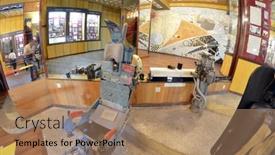  Presentation with ballistic - PPT layouts having ejector-sear-of-jet-museum background and a  colored foreground