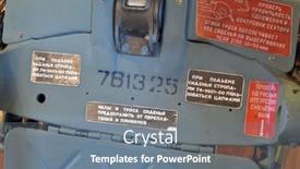  Presentation with ballistic - Slide deck enhanced with ejector-sear-of-jet-museum background and a  colored foreground