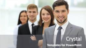  Presentation with successful group of surgeons - Slide deck consisting of ejecutivo - successful business group working background and a gray colored foreground