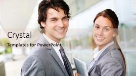  Presentation with successful - Audience pleasing presentation theme consisting of ejecutivo - successful business team standing outside backdrop and a lemonade colored foreground