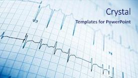  Presentation with close up view of the compass on old paper - Slide set consisting of ekg - close up of an electrocardiogram background and a sky blue colored foreground