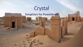  Presentation with christian - Colorful presentation theme enhanced with el-bagawat an early christian backdrop and a sky blue colored foreground